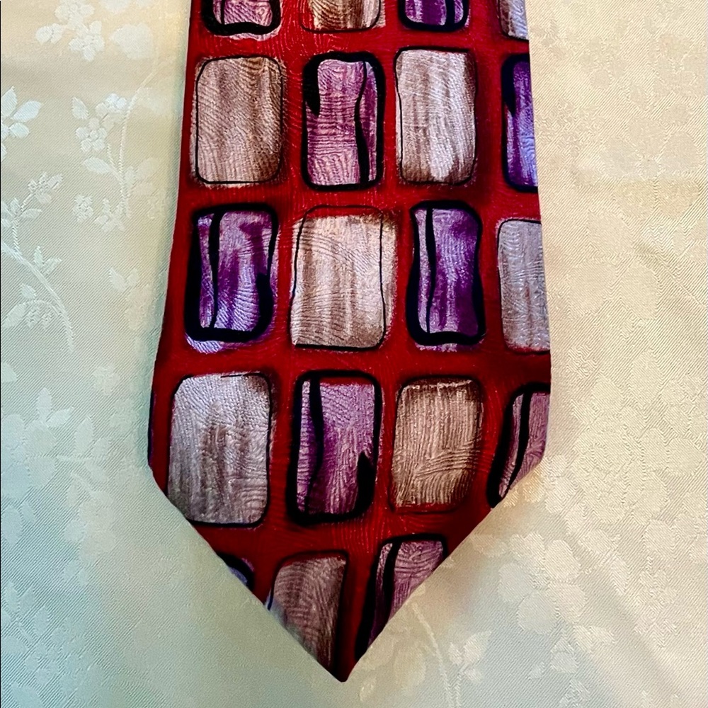 J.Garcia 100% Pure Multi-Color Sillk Men's Tie